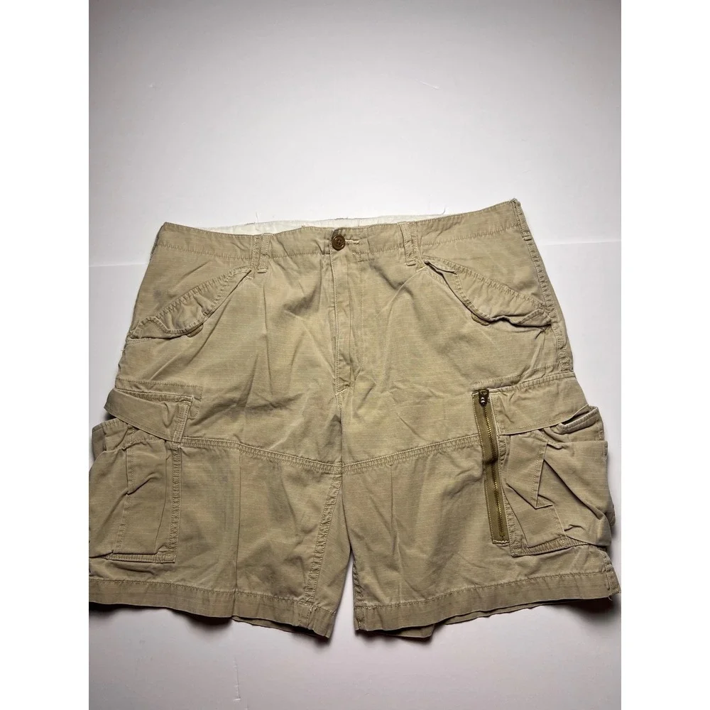 Polo Ralph Lauren Cargo Shorts Mens 38 Tan Ripstop Utility Classic Fit
